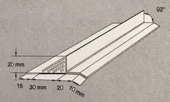 Tropfleiste mit intergrierter Lüftung