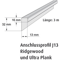 Anschlussprofil J 13