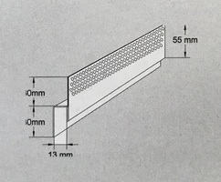 Canexel Lüftungsprofil H13 oben